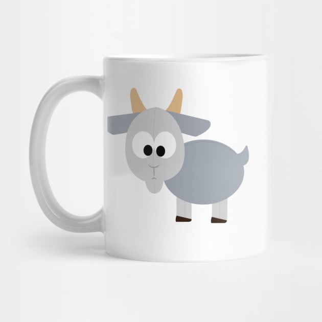 Adorable Gray Goat by Hedgie Designs